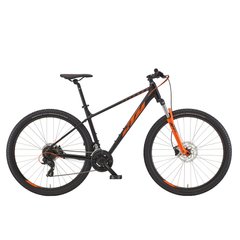 Велосипед KTM CHICAGO 272 27.5" рама M/43, чорний матовий (оранжевий)