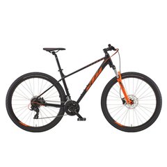 Велосипед KTM CHICAGO 292 29" рама L/48, чорний матовий (оранжевий)