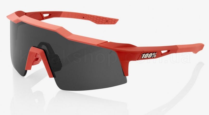 Велосипедні окуляри Ride 100% SpeedCraft SL - Soft Tact Coral - Smoke Lens, Colored Lens