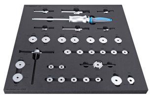 Набір інструментів з обслуговування підшипників в ложементі Unior Tools Bearing service tool tray 2600E
