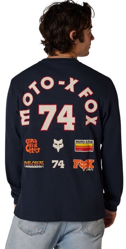 Футболка FOX THERMAL Long Sleeve Tee - CIRCA 74 [Midnight], M