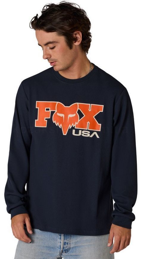 Футболка FOX THERMAL Long Sleeve Tee - CIRCA 74 [Midnight], M
