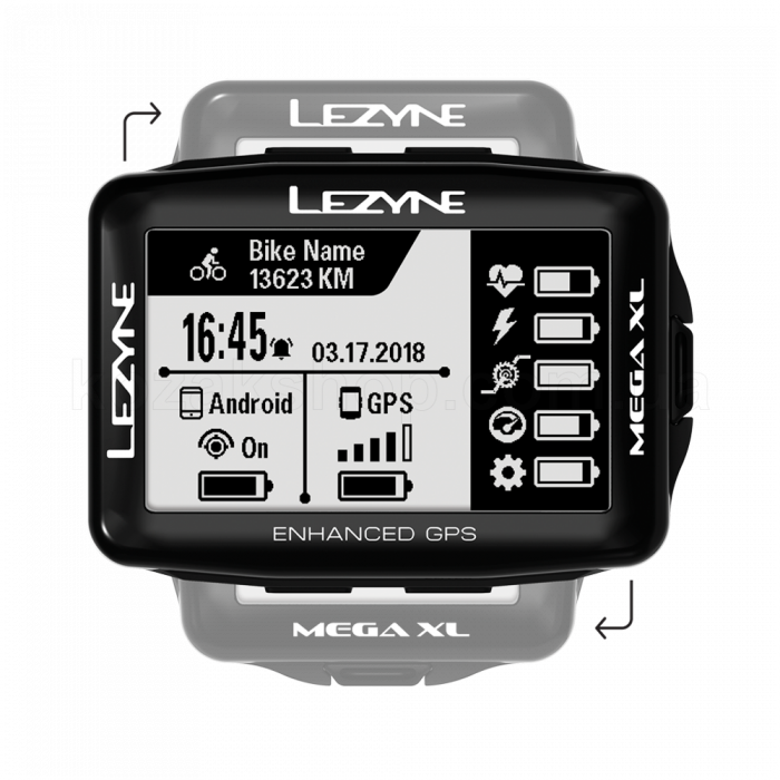 Велокомпьютер Lezyne MEGA XL GPS SMART LOADED + KTV Pro Smart Rear