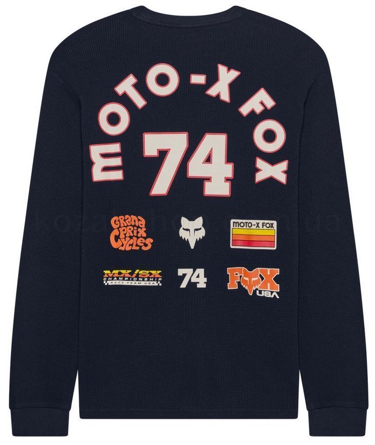 Футболка FOX THERMAL Long Sleeve Tee - CIRCA 74 [Midnight], M