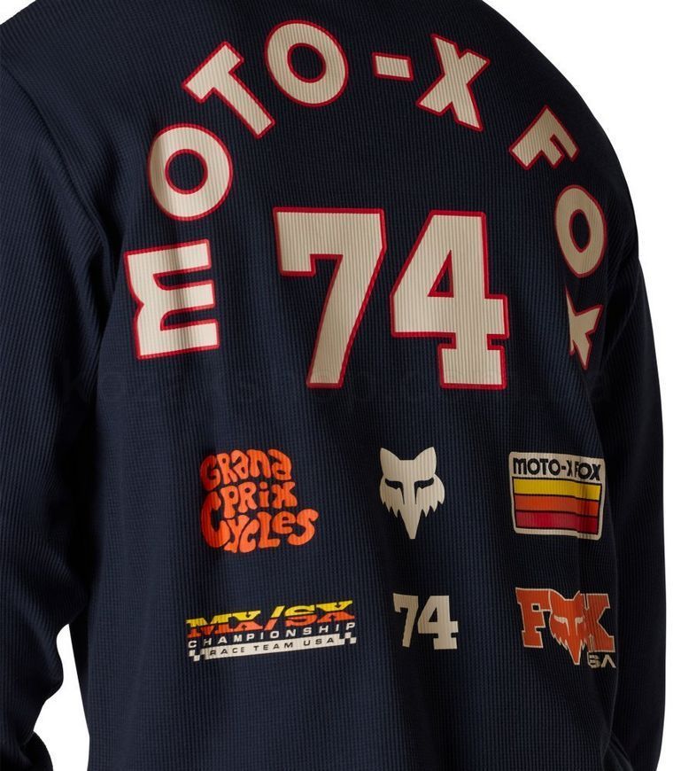 Футболка FOX THERMAL Long Sleeve Tee - CIRCA 74 [Midnight], M