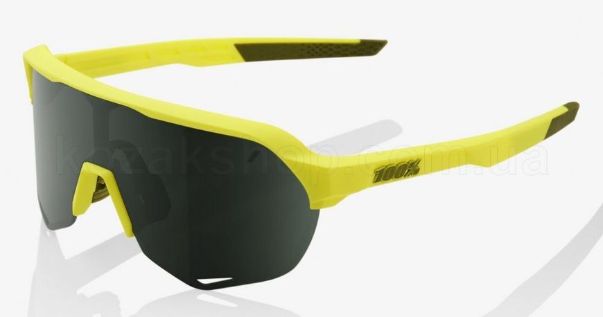 Велосипедные очки Ride 100% S2 - Soft Tact Banana - Grey Green Lens, Colored Lens