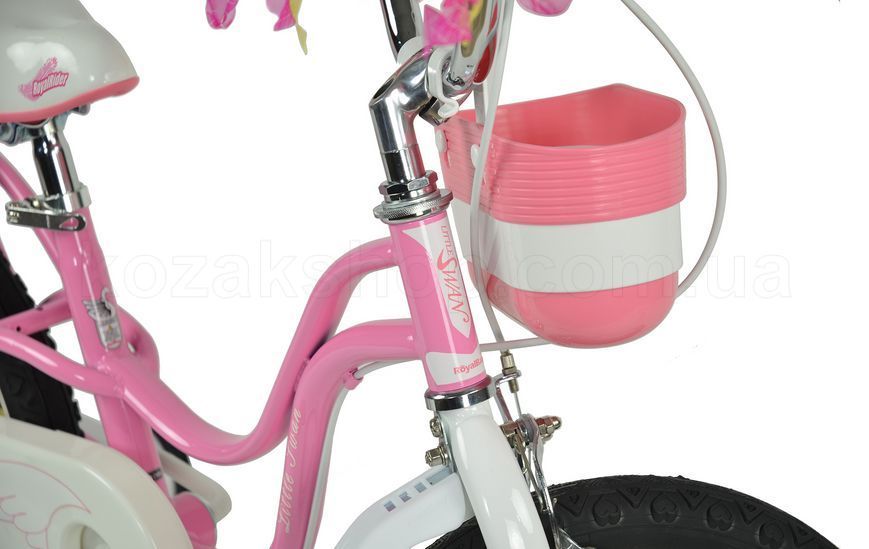 Дитячий велосипед RoyalBaby LITTLE SWAN 14", OFFICIAL UA, рожевий