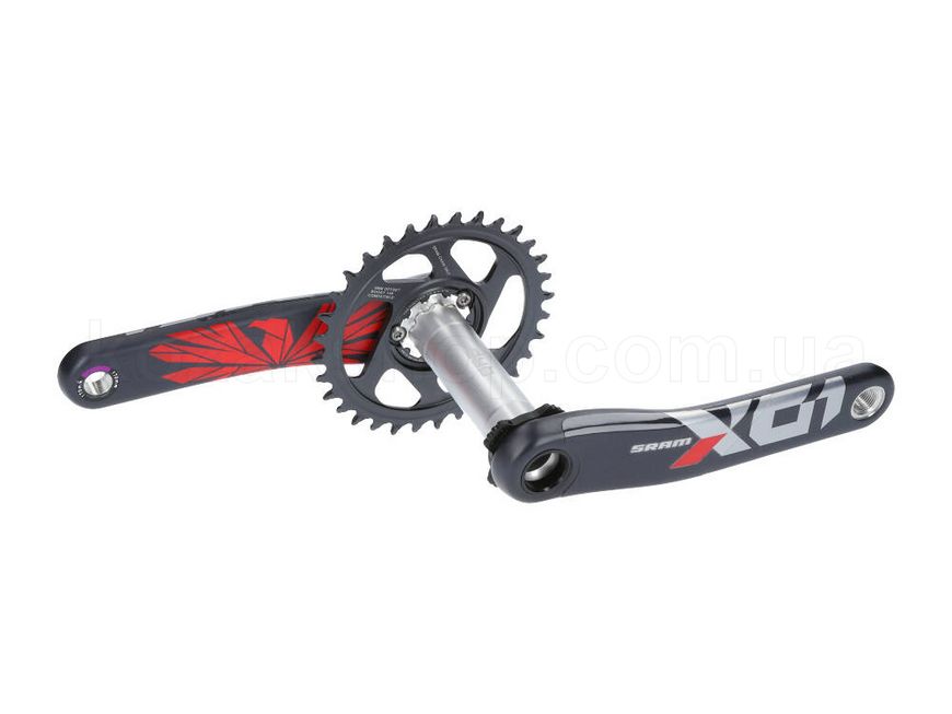 Шатуни SRAM X01 Eagle Superboost+ DUB 12s 165 w Direct Mount 32T X-SYNC 2 Chainring Lunar Oxy Red (DUB Cups/Bearings no included) C3