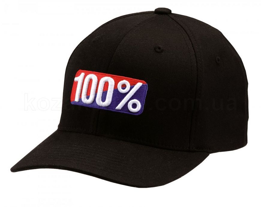 Кепка Ride 100% "OG" FlexFit Hat [Black], L / XL
