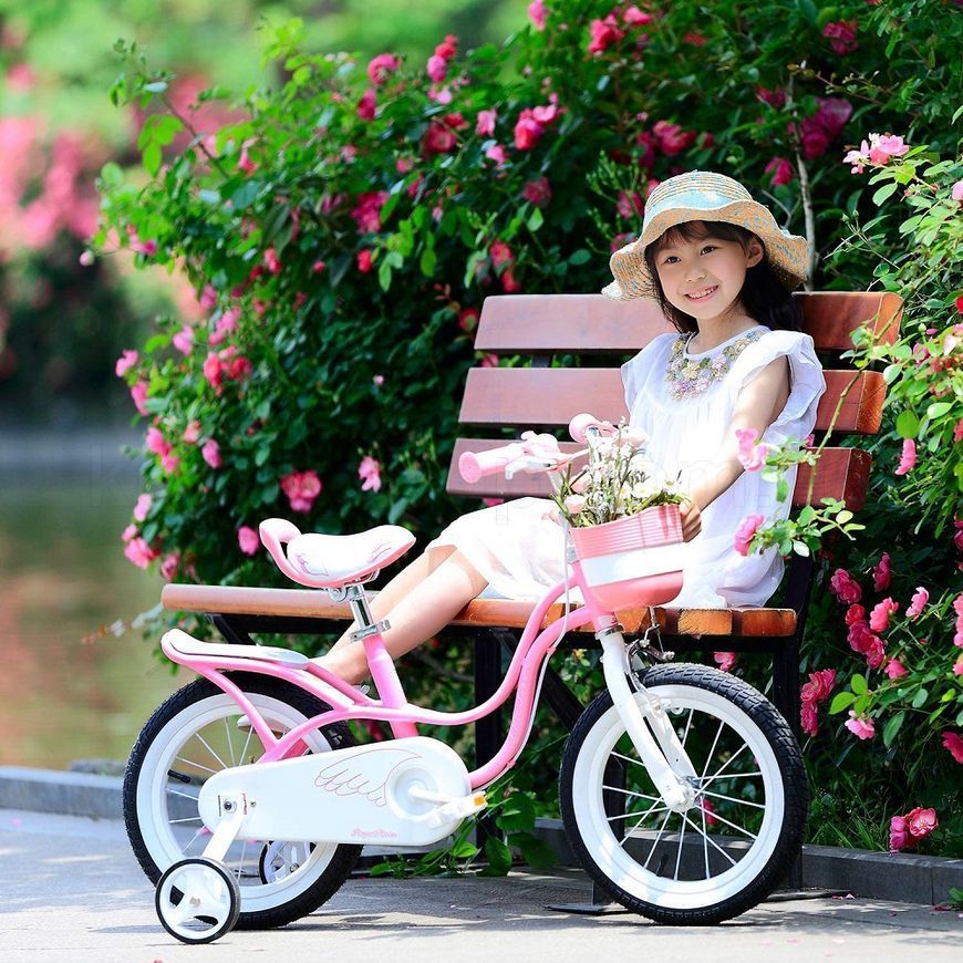 Дитячий велосипед RoyalBaby LITTLE SWAN 14", OFFICIAL UA, рожевий