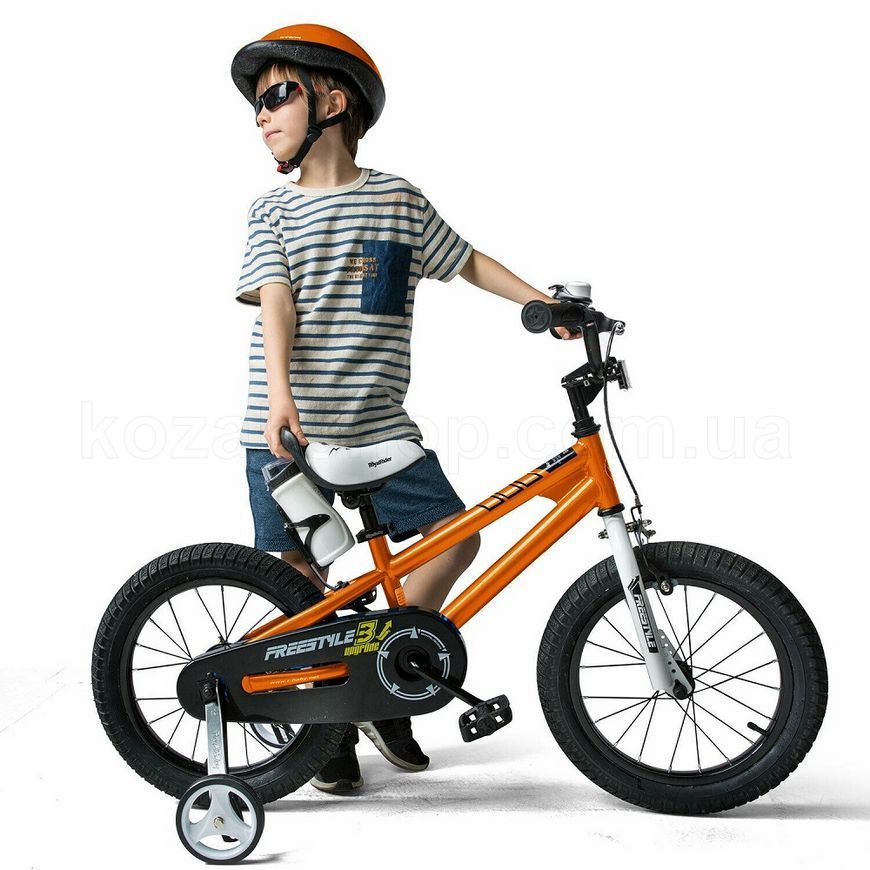 Детский велосипед RoyalBaby FREESTYLE 14", OFFICIAL UA, оранжевый