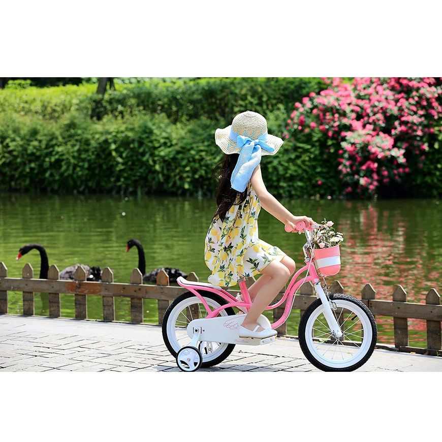 Дитячий велосипед RoyalBaby LITTLE SWAN 14", OFFICIAL UA, рожевий
