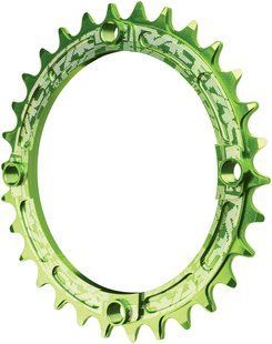 Зірка RaceFace NarrowWide 104 BCD, 30t, Green, 10-12S