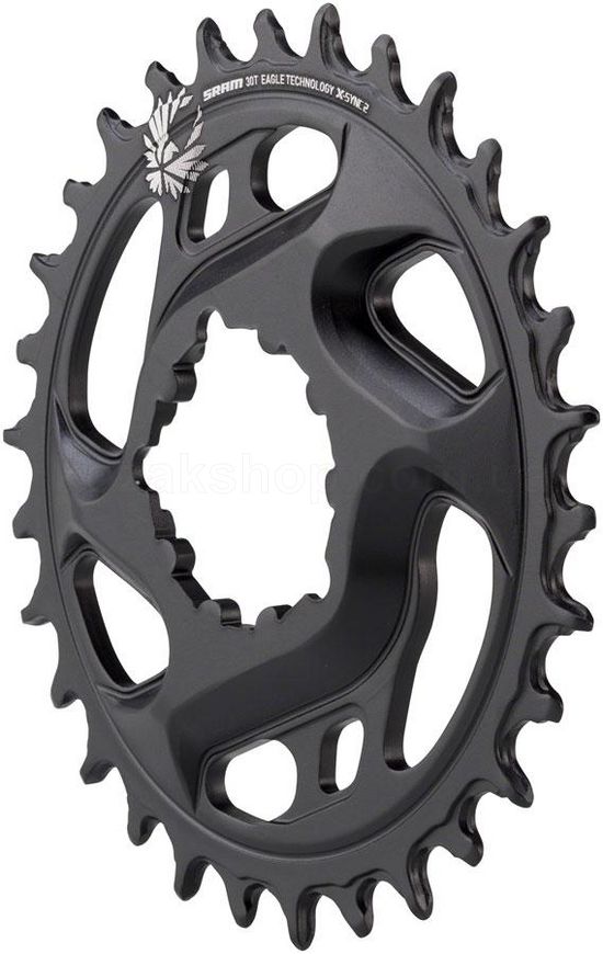 Зірка SRAM X-Sync 2 30T Direct Mount 6mm Offset Cold Forged Aluminum Black