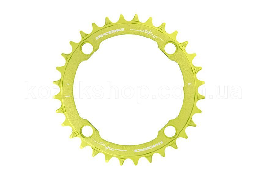 Звезда RaceFace NarrowWide 104 BCD, 30t, Green, 10-12S