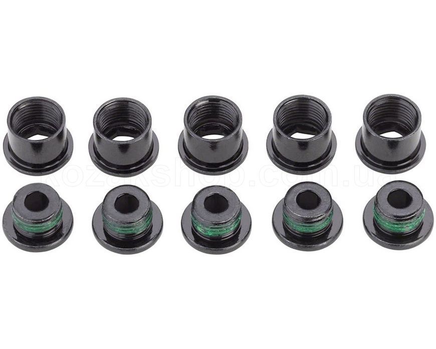 Бонки SRAM chainring bolt kit 5x2 M8.5x7 / M8.5x5 steel black qty 5