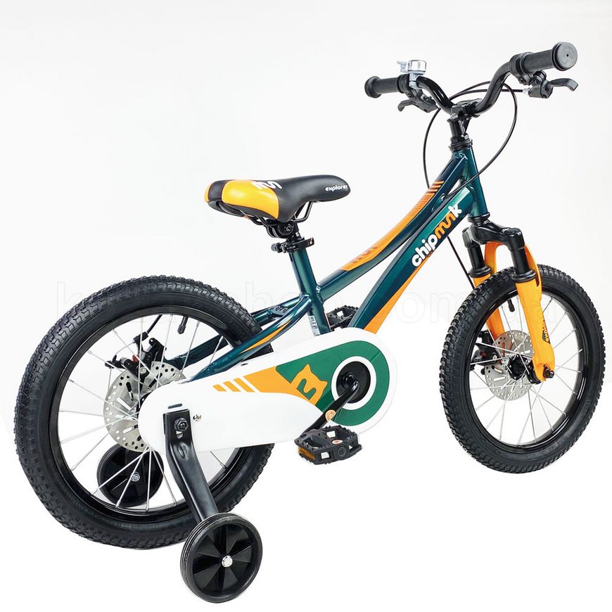 Дитячий велосипед RoyalBaby Chipmunk EXPLORER 16", OFFICIAL UA, зелений
