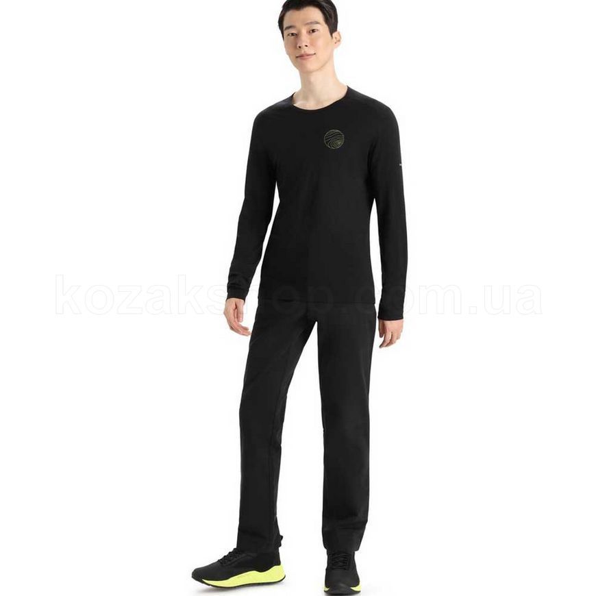 Термокофта Icebreaker 200 Oasis LS Crewe Alps 3D MEN [BLACK] - S