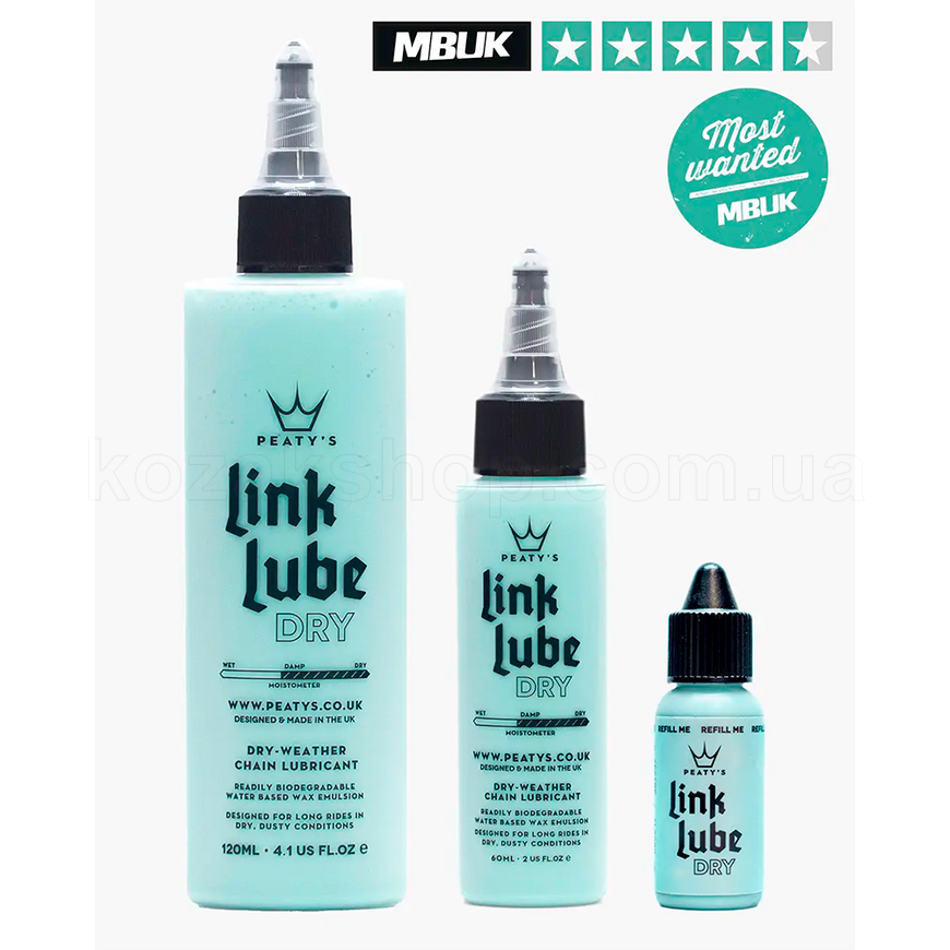 Смазка для цепи Peaty's LinkLube Dry, 60ml