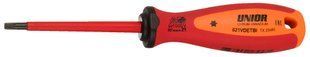 Викрутка Unior Tools з профілем TORX TX 20 ізольована рукоятка Screwdriver with insulated blade VDE TBI with TX profile