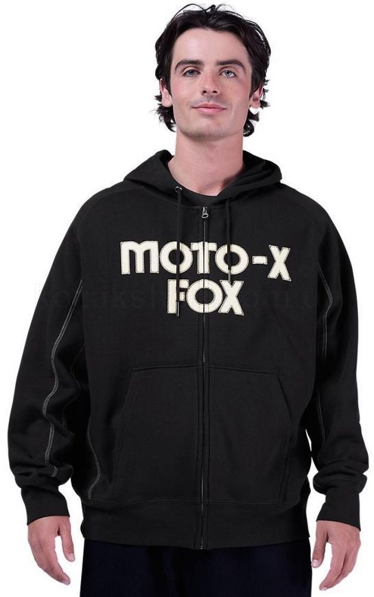 Толстовка FOX Oversize Zip Hoodie - MOTO-X [Black], M