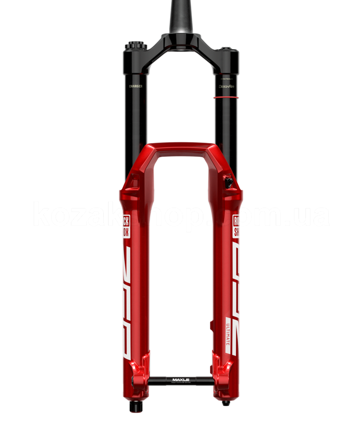 Вилка RockShox ZEB Ultimate CHARGER 3.1 RC2 - Crown 27.5" Boost&trade; 15x110 180mm Red Alum Str Tpr Sm CrownOD 44offset Debonair (Inc. Bolt on Fender,2 Btm Tokens, Star nut, Maxle Stealth) A3