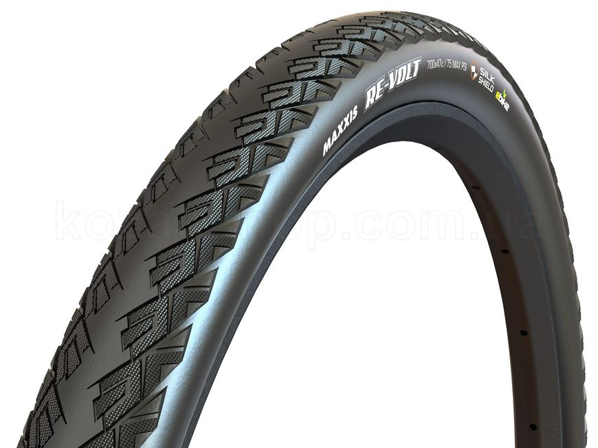 Покрышка Maxxis RE-VOLT 700X47C TPI-60 Wire E-50 SILKSHIELD/DUAL