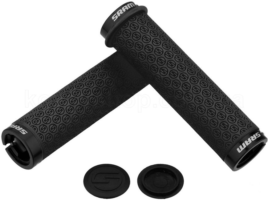 Гріпси SRAM DH Silicone Locking Grips Black with Double Clamps & End Plugs