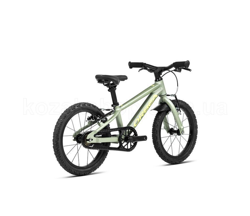 Дитячий велосипед ORBEA MX 16 [Metallic Green Artichoke (Matt) - Yellow (Matt)]
