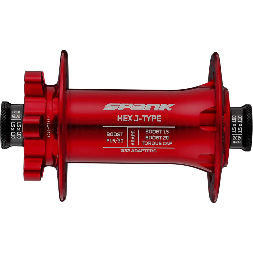 Втулка передняя SPANK HEX J-Type Boost F15/20, Red