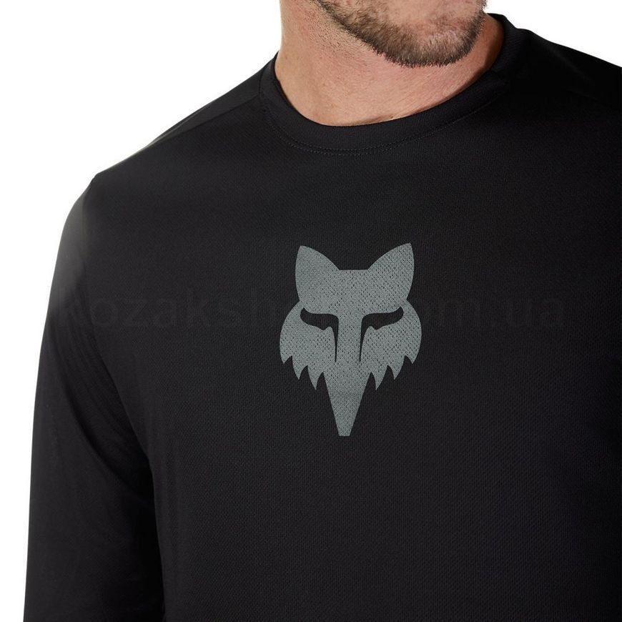 Вело джерси FOX RANGER LS Jersey - FOXHEAD [Black], M