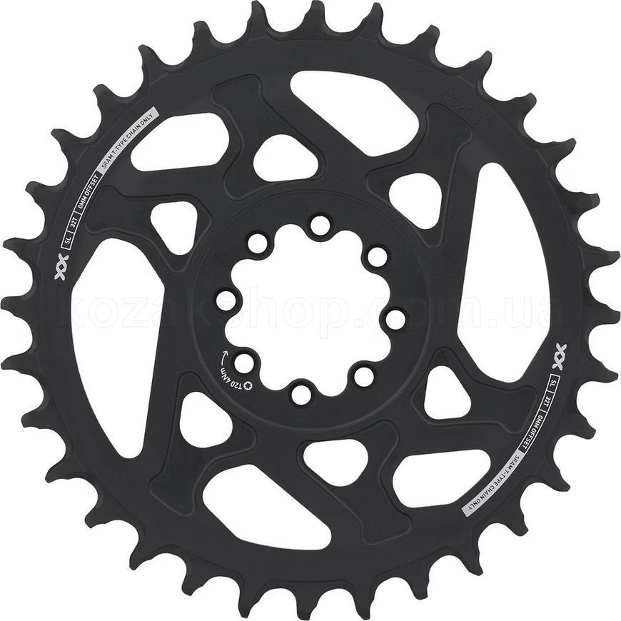 Зірка SRAM T-Type 32T Direct Mount 0mm Offset Eagle (including 8 bolts) Black - XXSL D1