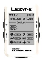 Велокомпьютер Lezyne SUPER GPS - Білий