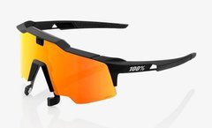 Велосипедные очки Ride 100% SpeedCraft AIR- Soft Tact Black - HiPER Red Multilayer Mirror, Mirror Lens