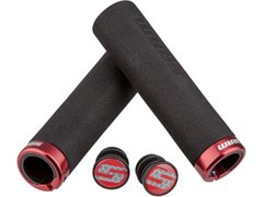 Гріпси SRAM Locking Grips Foam 129mm Black with Single Red Clamp and End Plugs