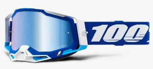 Маска 100% RACECRAFT 2 Goggle Blue - Mirror Blue Lens, Mirror Lens