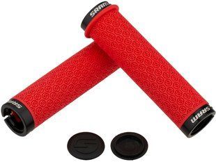 Гріпси SRAM DH Silicone Locking Grips Red with Double Clamps & End Plugs