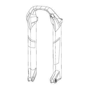 Штани вилки Rock Shox FORK LOWER LEG - (DECALS INCLUDED, LOW FRICTION SKF WIPER SEALS) 26 15X100 SILVER - PIKE DJ A2-A4 (2016+) (11.4018.091.028)
