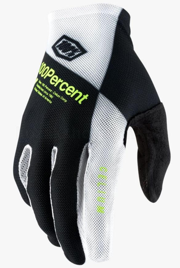 Вело перчатки Ride 100% CELIUM Gloves [Black Yellow], XL (11)