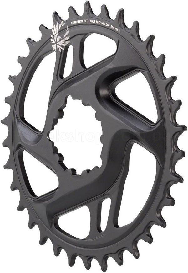 Зірка SRAM X-Sync 2 34T Direct Mount 6mm Offset Cold Forged Aluminum Black