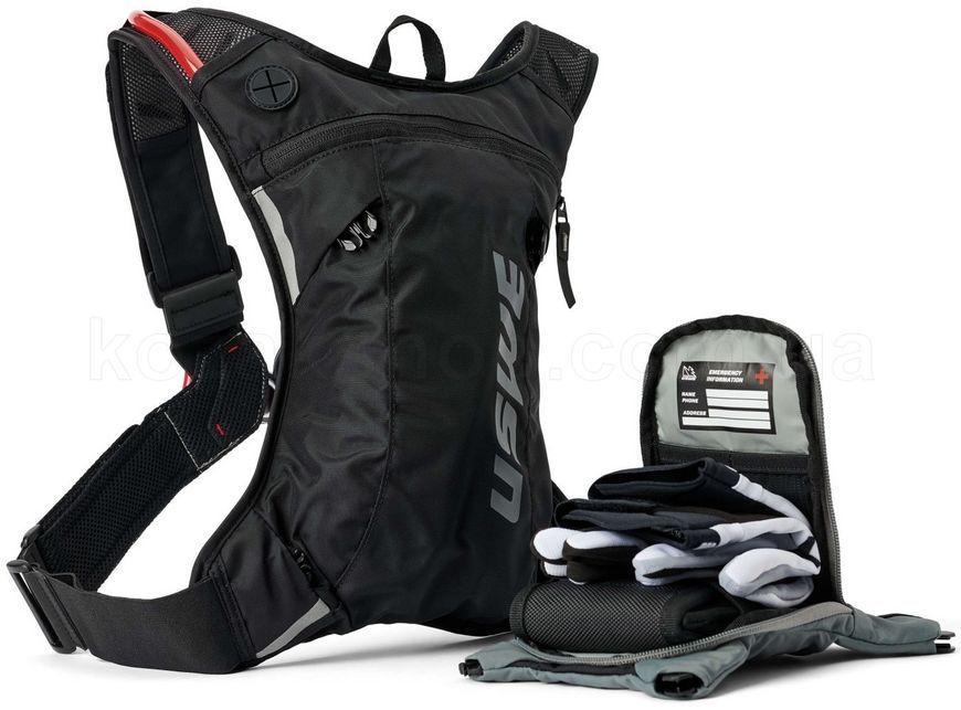 Рюкзак USWE Moto HYDRO 3L Hydration Pack - Adventure [Black]