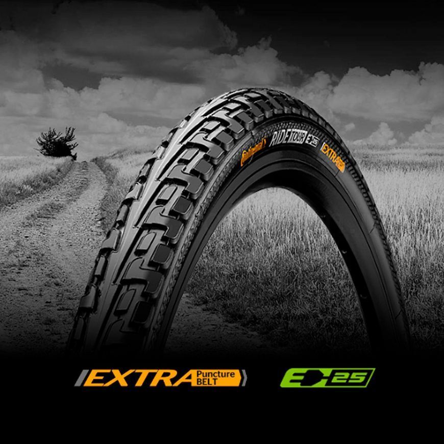 Покрышка Continental Ride Tour Reflex, 28", 700 x 32C, 28 x 1 1/4 x 1 3/4, 32-622, Wire, ExtraPuncture Belt, 640гр., черный