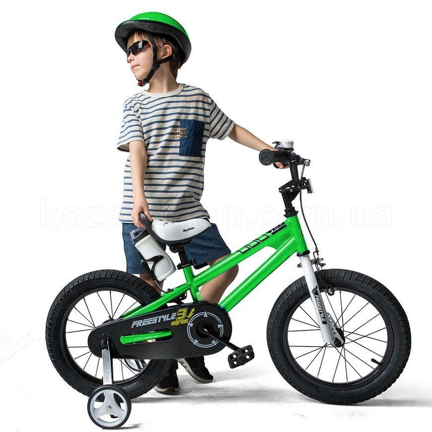 Детский велосипед RoyalBaby FREESTYLE 18", OFFICIAL UA, зеленый
