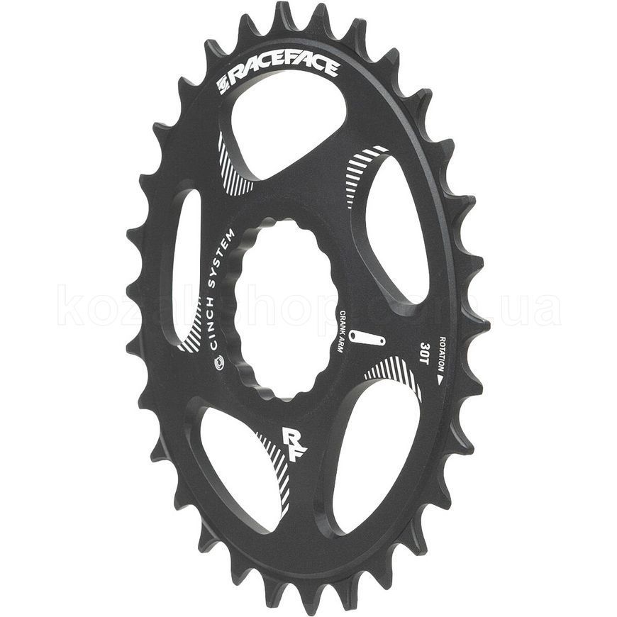 Зірка Race Face Cinch Oval Direct Mount Chainring 30T, 10/11/12s, [MATTE BLK]