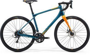 Гравийный велосипед Merida SILEX 200 (2021) teal-blue(orange), TEAL-BLUE(ORANGE), 2021, L