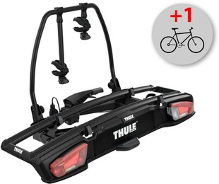 Велокріплення на фаркоп Thule VeloSpace XT 938 Black + Thule 9381 Bike Adapter Black (TH 938B-938110)