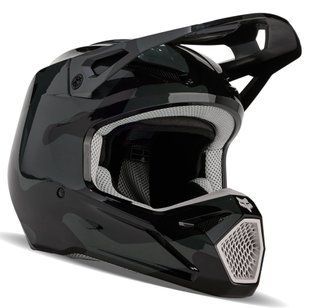 Детский мотошлем FOX V1 Youth Helmet - BNKR [Black], YL
