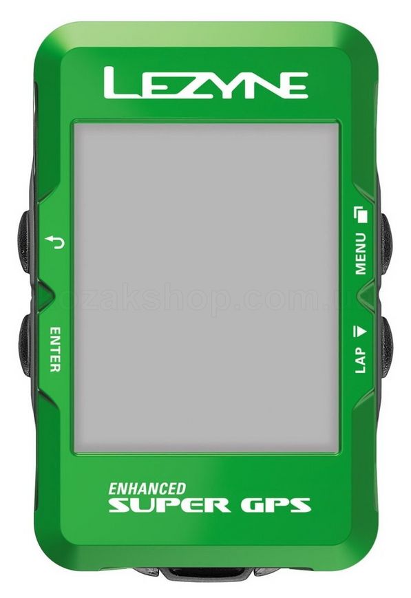 Велокомпьютер Lezyne SUPER GPS - Зеленый