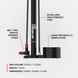 Напольный насос Lezyne STEEL FLOOR DRIVE HP 220 psi Манометр 3,5" [Черный матовый]