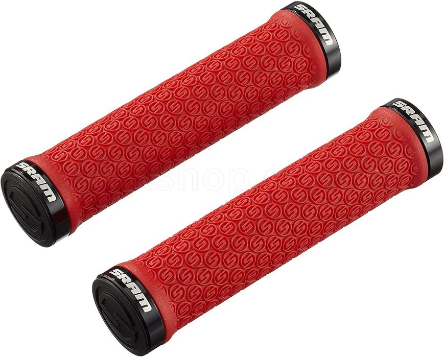 Грипсы SRAM Locking Grips Red with Double Clamps & End Plugs